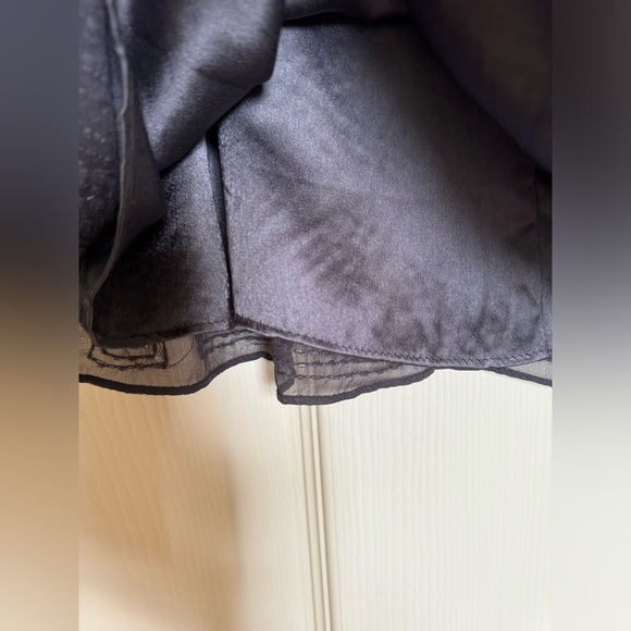 Parker - beaded & silk. Gray top. - Picture 3 of 9